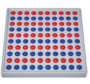 Produktabbildung zu SCHUBI Abaco 100 - Modell A - 10/10 Kugeln (rot/blau)