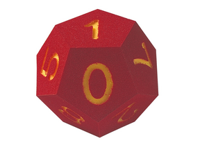 Produktabbildung zu Riesenschulwürfel rot - Schaumstoff, 0 - 10 und Joker