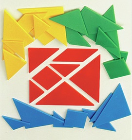 Produktabbildung zu Schüler-Tangram - Set mit 4 Spielen