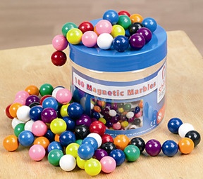 Produktabbildung zu Magnetkugeln - 100 Stück, verschiedene Farben