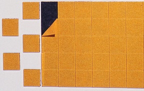 Produktabbildung zu Magnet-Takkis - Selbstklebende Magnetquadrate, 1 cm, 100 St.