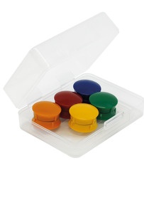 Produktabbildung zu Set Haft-Magnete 21 mm ø - 10-tlg., in Box