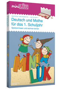 Produktabbildung zu Set - 1. Schuljahr Deutsch und Mathe - Übungshefte und Lösungsgerät