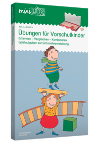 Produktabbildung zu Set Vorschulkinder - Übungshefte und Lösungsgerät