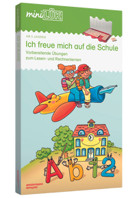 Produktabbildung zu Set Ich freue mich auf die Schule - Übungsheft und Lösungsgerät