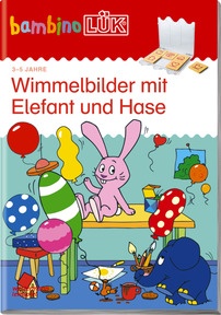 Produktabbildung zu bambinoLÜK - 3/4/5 Jahre - Wimmelbilder mit Elefant und Hase
