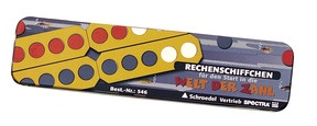 Produktabbildung zu Die Rechenschiffchen - Tablett mit Wendesteinen in der Blechbox