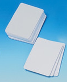 Produktabbildung zu Blanko-Spielkarten - weiss / weiss - 1 Paket mit 55 Karten