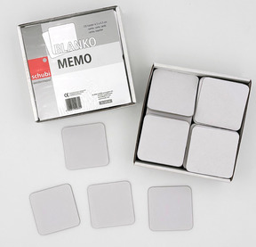 Produktabbildung zu Blanko-Memo - 120 Karten, 4,5 x 4,5 cm