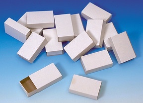 Produktabbildung zu Blanko-Streichholzschachteln - 100 Stück