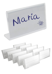 Produktabbildung zu Set Namensschilder - 10 Aufsteller