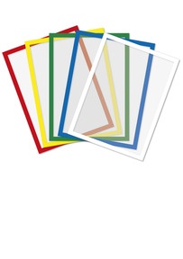 Produktabbildung zu Rahmen-Einstecktaschen A4, magn., 5-tlg.