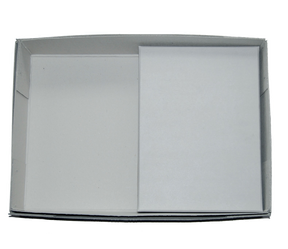 Produktabbildung zu Materialschachtel - 530 x 360 x 105 mm - mit einem Fach