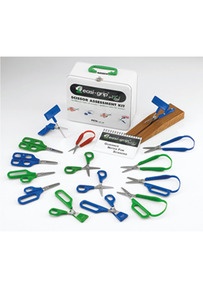 Produktabbildung zu Gesamtsortiment Lernscheren - Set aus 15 verschiedenen Scheren, Zubehör und ein Handbuch