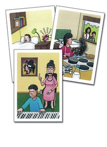 Produktabbildung zu Plappersack! - Themenkartensatz "Tagesablauf"