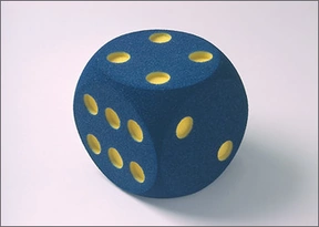 Produktabbildung zu Riesen-Augenwürfel - blau