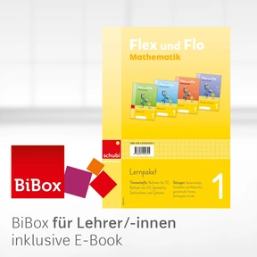 Produktabbildung zu Flex und Flo Mathematik - BiBox - Digitales Unterrichtssystem Paket 1 - Ausgabe Schweiz - Einzellizenz für Lehrpersonen