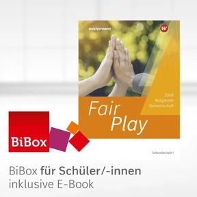 Produktabbildung zu Fair Play - Ethik für die Sekundarstufe I in der Schweiz - BiBox - Digitales Unterrichtssystem - Einzellizenz für Schüler/-innen (3 Schuljahre)