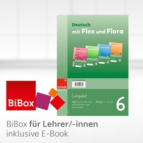 Produktabbildung zu Deutsch mit Flex und Flora - BiBox - Digitales Unterrichtssystem Paket 6 - Ausgabe Schweiz - Einzellizenz für Lehrpersonen