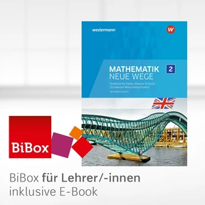 Produktabbildung zu Mathematik Neue Wege GYMI - Englischsprachige Ausgabe Gymnasium für die Schweiz (Immersion) - BiBox - Digitales Unterrichtssystem 2 - Kollegiumslizenz für Lehrpersonen