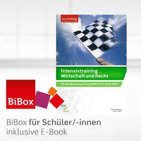 Produktabbildung zu Intensivtraining Wirtschaft und Recht für die Abschlussprüfung WMS/KV Profil M/BMS 2 - BiBox - Digitales Unterrichtssystem - Einzellizenz für Lernende (4 Jahre) - 9. Auflage 2026