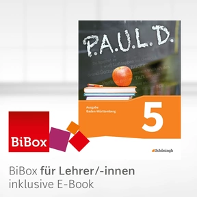 Produktabbildung zu P.A.U.L. D. - Persönliches Arbeits- und Lesebuch Deutsch - Für Gymnasien in Baden-Württemberg u.a. - BiBox - Das digitale Unterrichtssystem 5 - Einzellizenz für Lehrer/-innen (Dauerlizenz)