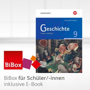 Produktabbildung zu Geschichte - Ausgabe für Gymnasien in Bayern - BiBox - Das digitale Unterrichtssystem 9 - Einzellizenz für Schüler/-innen (1 Schuljahr)