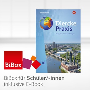 Produktabbildung zu Diercke Praxis SI - Arbeits- und Lernbuch: Aktuelle Ausgabe für Gymnasien in Thüringen - BiBox - Das digitale Unterrichtssystem 9 / 10 - Klassensatz PrintPlus (1 Schuljahr)