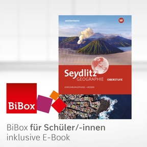 Produktabbildung zu Seydlitz Geographie - Aktuelle Ausgabe für die Sekundarstufe II in Hessen - BiBox - Das digitale Unterrichtssystem - Einzellizenz für Schüler/-innen PrintPlus (1 Schuljahr)