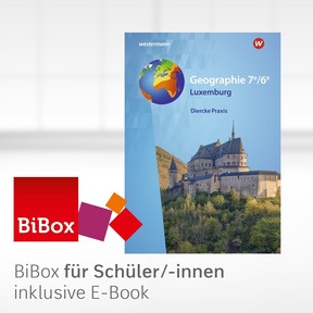 Produktabbildung zu Diercke Praxis – Enseignement secondaire classique - Aktuelle Ausgabe für Luxemburg - BiBox - Das digitale Unterrichtssystem 7e/6e - Einzellizenz für Schüler/-innen (1 Schuljahr)