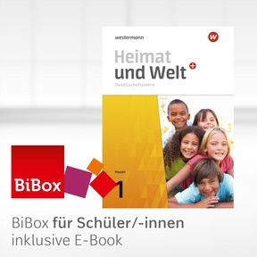 Produktabbildung zu Heimat und Welt PLUS Gesellschaftslehre - Ausgabe 2021 für Hessen - BiBox - Das digitale Unterrichtssystem 1 - Einzellizenz für Schüler/-innen (1 Schuljahr)