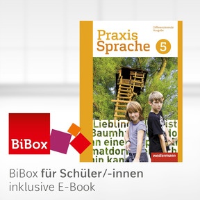 Produktabbildung zu Praxis Sprache - Differenzierende Ausgabe 2017 - BiBox - Das digitale Unterrichtssystem 5 - Einzellizenz für Schüler/-innen (1 Schuljahr)