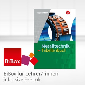 Produktabbildung zu Metalltechnik - BiBox - Das digitale Unterrichtssystem Tabellenbuch - Kollegiumslizenz für Lehrer/-innen (Dauerlizenz) - 7. Auflage 2024
