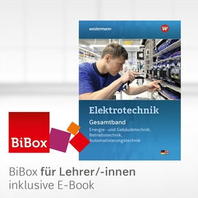 Produktabbildung zu Elektrotechnik Gesamtband - BiBox - Das digitale Unterrichtssystem Energie- und Gebäudetechnik, Betriebstechnik, Automatisierungstechnik - Kollegiumslizenz für Lehrer/-innen (Dauerlizenz) - 6. Auflage 2025