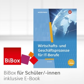 Produktabbildung zu IT-Berufe - BiBox - Das digitale Unterrichtssystem Wirtschafts- und Geschäftsprozesse - Einzellizenz für Schüler/-innen (1 Schuljahr) - 7. Auflage 2022