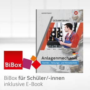 Produktabbildung zu Anlagenmechanik Gesamtband - BiBox - Das digitale Unterrichtssystem Sanitär-, Heizungs- und Klimatechnik - Einzellizenz für Schüler/-innen (1 Jahr) - 4. Auflage 2022