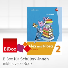 Produktabbildung zu Flex und Flora - Ausgabe 2021 - BiBox - Das digitale Unterrichtssystem zum Lesebuch 2 - Einzellizenz für Schüler/-innen (1 Schuljahr)
