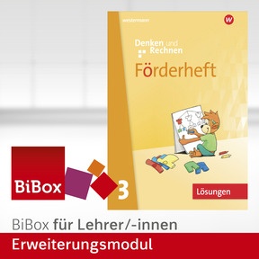 Produktabbildung zu Denken und Rechnen - Allgemeine Ausgabe 2024 - BiBox - Erweiterungsmodul Lösungen Förderheft 3 zur Verbrauchsversion - Einzellizenz für Lehrer/-innen (Dauerlizenz)