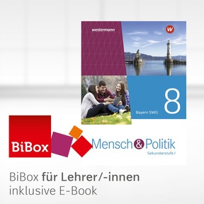 Produktabbildung zu Mensch und Politik SI - Ausgabe 2021 für Gymnasien in Bayern - BiBox - Das digitale Unterrichtssystem 8 SWG - Kollegiumslizenz für Lehrer/-innen (1 Schuljahr)
