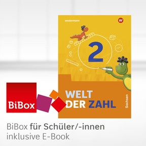 Produktabbildung zu Welt der Zahl - Ausgabe 2022 für Sachsen - BiBox - Das digitale Unterrichtssystem 2 - Einzellizenz für Schüler/-innen (1 Schuljahr)