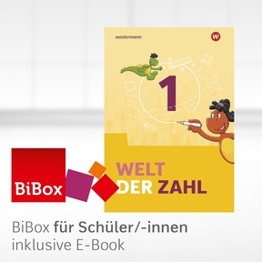 Produktabbildung zu Welt der Zahl - Ausgabe 2022 für Berlin, Brandenburg, Mecklenburg-Vorpommern, Sachsen-Anhalt und Thüringen - BiBox - Das digitale Unterrichtssystem 1 - Einzellizenz für Schüler/-innen (1 Schuljahr)