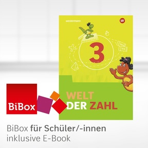 Produktabbildung zu Welt der Zahl - Ausgabe 2022 für Berlin, Brandenburg, Mecklenburg-Vorpommern, Sachsen-Anhalt und Thüringen - BiBox - Das digitale Unterrichtssystem 3 - Einzellizenz für Schüler/-innen (1 Schuljahr)