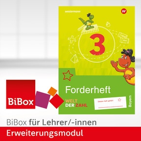 Produktabbildung zu Welt der Zahl - Ausgabe 2022 für Bayern - BiBox - Erweiterungsmodul Lösungen Forderheft 3 - Kollegiumslizenz für Lehrer/-innen (Dauerlizenz)