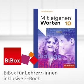 Produktabbildung zu Mit eigenen Worten - Sprachbuch für bayerische Realschulen Ausgabe 2015 - BiBox - Das digitale Unterrichtssystem 10 - Kollegiumslizenz für Lehrer/-innen (1 Schuljahr)