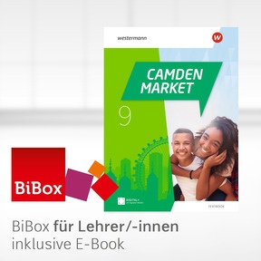 Produktabbildung zu Camden Market - Aktuelle Ausgabe - BiBox - Das digitale Unterrichtssystem 9 - Kollegiumslizenz für Lehrer/-innen (1 Schuljahr)