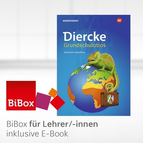 Produktabbildung zu Diercke Grundschulatlas - BiBox - Das digitale Unterrichtssystem Ausgabe 2023 für Nordrhein-Westfalen - Kollegiumslizenz für Lehrer/-innen (1 Schuljahr)