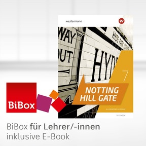 Produktabbildung zu Notting Hill Gate - Ausgabe 2022 - BiBox - Das digitale Unterrichtssystem7A - Kollegiumslizenz für Lehrer/-innen (1 Schuljahr)