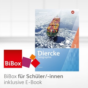 Produktabbildung zu Diercke Geographie Südtirol - Ausgabe 2023 - BiBox - Das digitale Unterrichtssystem 3 - Einzellizenz für Schüler/-innen (1 Schuljahr)