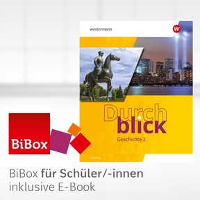Produktabbildung zu Durchblick Geschichte - Ausgabe für die Schweiz 2025 - BiBox - Das digitale Unterrichtssystem 2 - Einzellizenz für Schüler/-innen (1 Schuljahr)