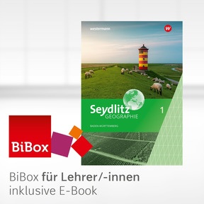 Produktabbildung zu Seydlitz Geographie - Ausgabe 2024 für Gemeinschaftsschulen und Realschulen in Baden-Württemberg - BiBox - Das digitale Unterrichtssystem 5 / 6 - Kollegiumslizenz für Lehrer/-innen (1 Schuljahr)